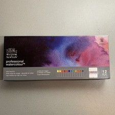 Winsor & Newton Professional Watercolour Metal Box Colours Tube 5ml Set of 12