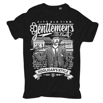 Men's TShirt Old Hooligans Style the firm city casual wear category Pub Block