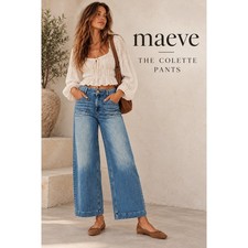 Maeve The Colette Wide Leg Jeans Size 28 NWOT Style