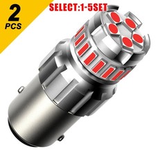 1156 7506 P21w Red Led Brake Tail Stop Light Bulbs Error Free Plugplay 2-10x 1156 7506 P21w Red Led Brake Tail Stop Light Bulbs Error Free Plugplay 2-10x