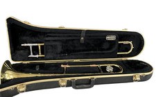 Bach Gold Tenor Slide Trombone with Mouthpiece and Hard Case