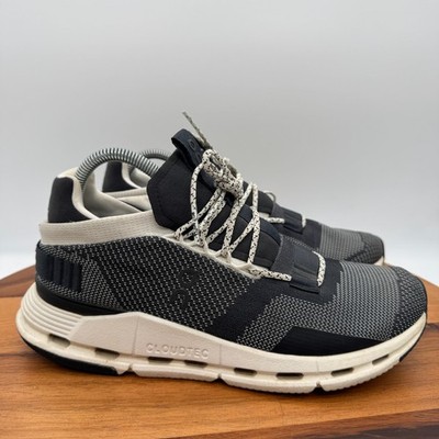 On Cloudnova Womens 9.5 Blue White Athletic Running Walking Athletic Sneakers