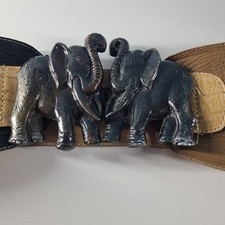Vintage Waist Elephant Belt Colombia Contrasti