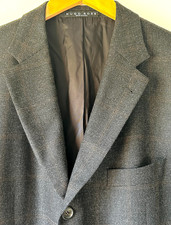 Vtg HUGO BOSS SAKS FIFTH AVE. Loro Piana 100 Merino Wool, made in USA 44R Mens