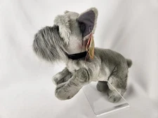 NEW Russ Schnauzer Puppy Dog Plush Stuffed Animal Toy Gray Collectible Vtg