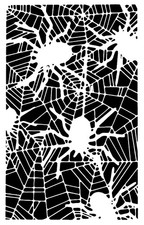 Really Great Stencils, Spiderweb 7, 5x8", Background, Halloween, Webs, Spiders
