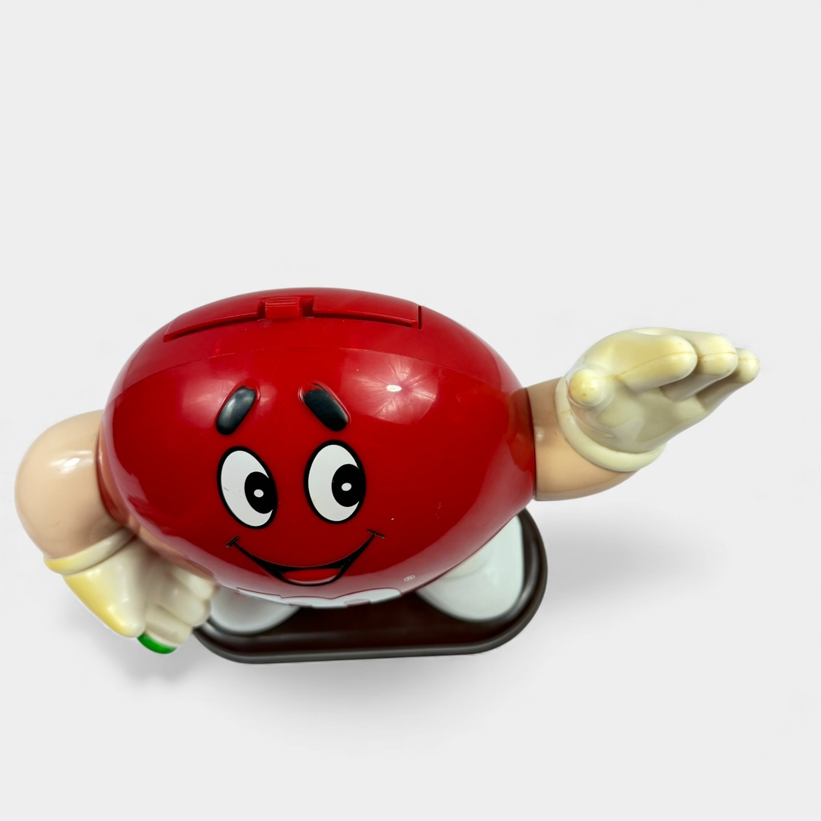 Vintage 1992 Round Red Mars M&M Candy Dispenser 90s M&Ms Americana