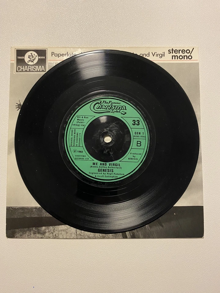 GENESIS-3 X 3 VINYL 7" EP RECORD 1982! Foto 3 de 4