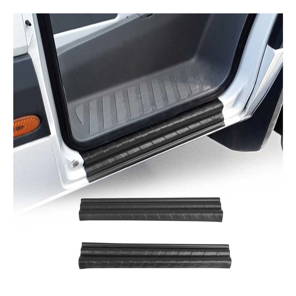 Couverture de Seuil de porte pour Mercedes Sprinter 2006-2018 ABS Noir 2 Pcs - Photo 1/4