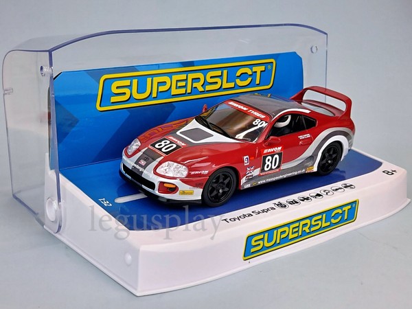 Slot Car Scalextric Superslot H4656 Toyota Supra #80 - British Gt 2003-image