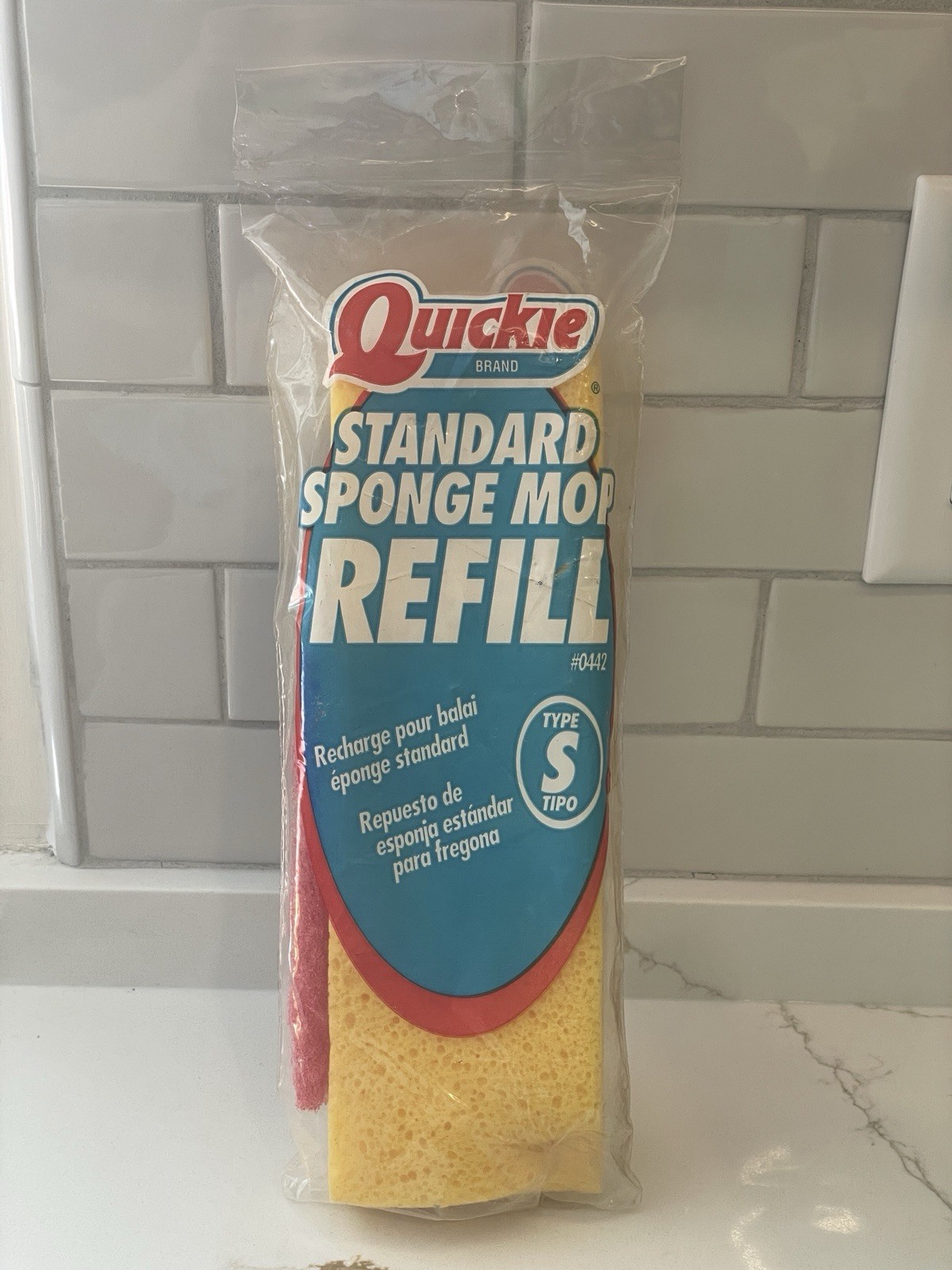 Quickie Standard Sponge Mop Refill Type S 0442 Floor Cleaner