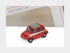 SCHUCO 87U00045 FIAT - 500 CLOSED ROOF 1968 - RED WHITE - 1/87