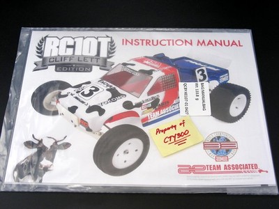 Team Associated #7003 RC10T Cliff Lett Edition User's Guide Instruction Manual !