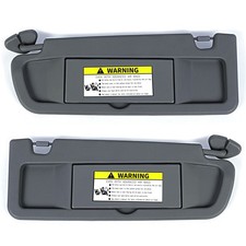 Pair Sun Visor Dark Gray Left Right Visor Set For 2006-2011 Honda Civic Visors