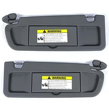 Pair Sun Visor Dark Gray Left & Right Visor Set For 2006-2011 Honda Civic Visors