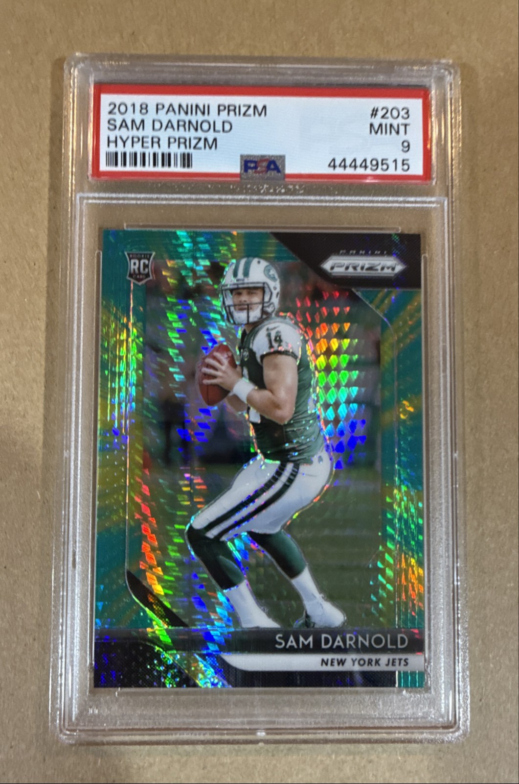 2018 Panini Prizm - Rookie Sam Darnold #203 Hyper Prizm 267/275 (RC)