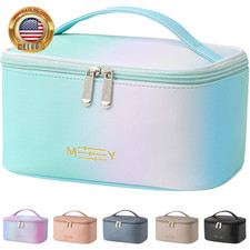 Makeup Bag Portable Travel Cosmetic Bag with Brush Holder  Waterproof Make up Bag