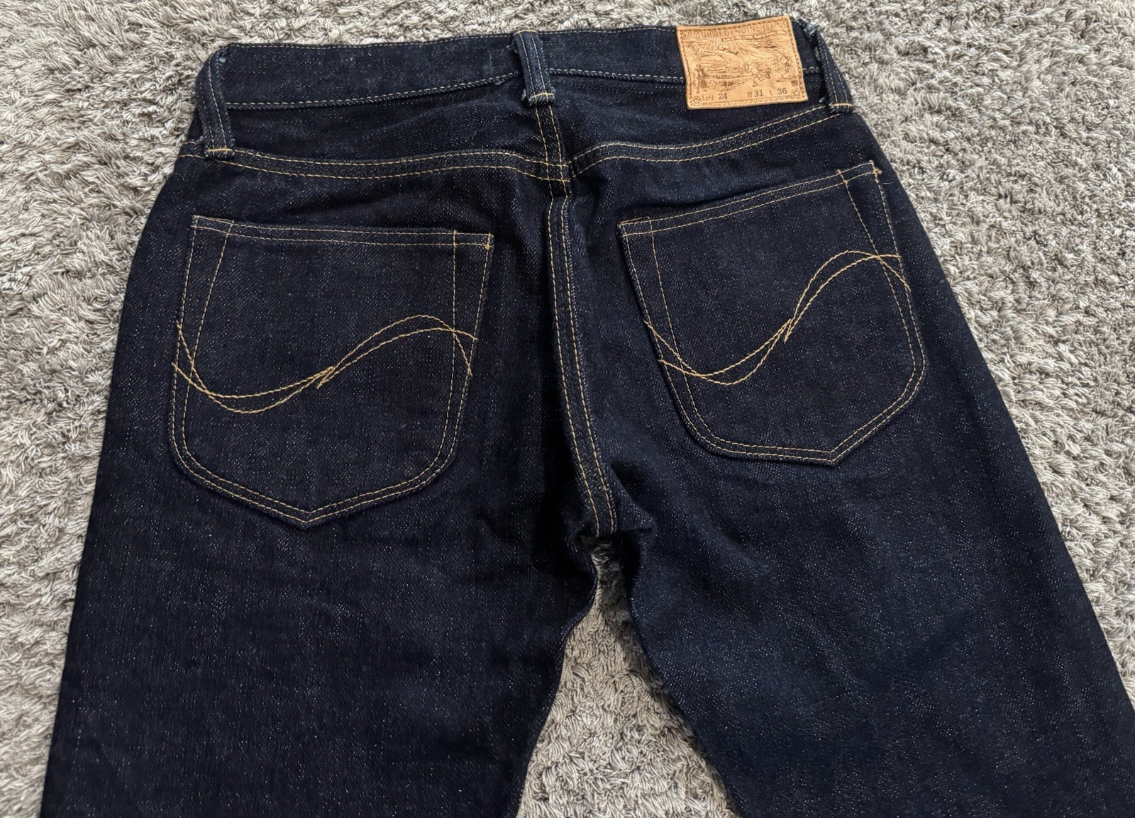 Samurai Jeans S003jp Yamato 21OZ Selvedge Denim Slim Indigo One Wash 31/36