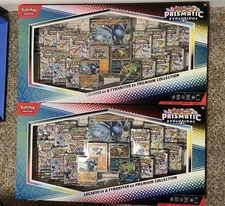 Pokemon TCG Prismatic Evolutions Lucario Ex + Tyranitar Ex Premium Collection X2