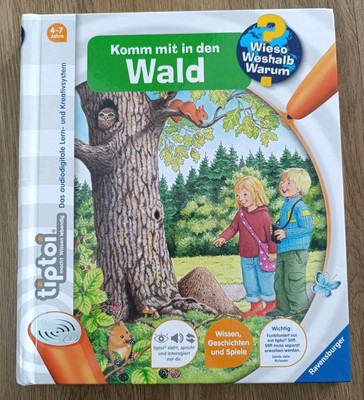 TipToi Buch- Komm mit in den Wald Wieso Weshalb Warum 4-7 Jahre TOP  