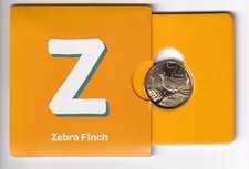AUSTRALIAN: 2022 $1 AUSSIE COIN SERIES 3 ALPHABET LETTER Z ZEBRA IN CARD #PL2095
