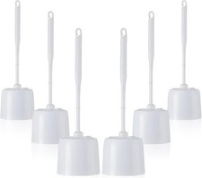 6 Sets Toilet Brush and Holder Set for Bathroom Cleaning Toilet Bowl Brush