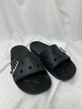 EUC Crocs Iconic Black Comfort Slides Sandals Unisex Sizes Men  s 4 Women  s 6