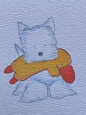 Aceo Original Mixed Media Art Card