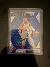 2024-25 Panini Mosaic - City Edition Jalen Brunson Blue Choice Mosaic Prizm /45