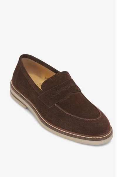 Men Brunello Cucinelli Loafers Brown 45
