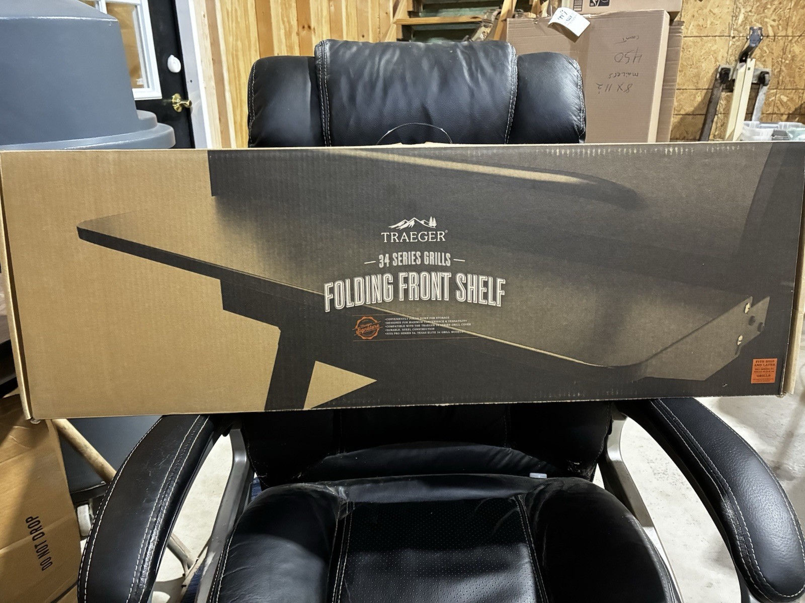 Traeger Steel Front Folding Shelf (Brand New) Pro 34 Pellet Grill Smoker BAC363