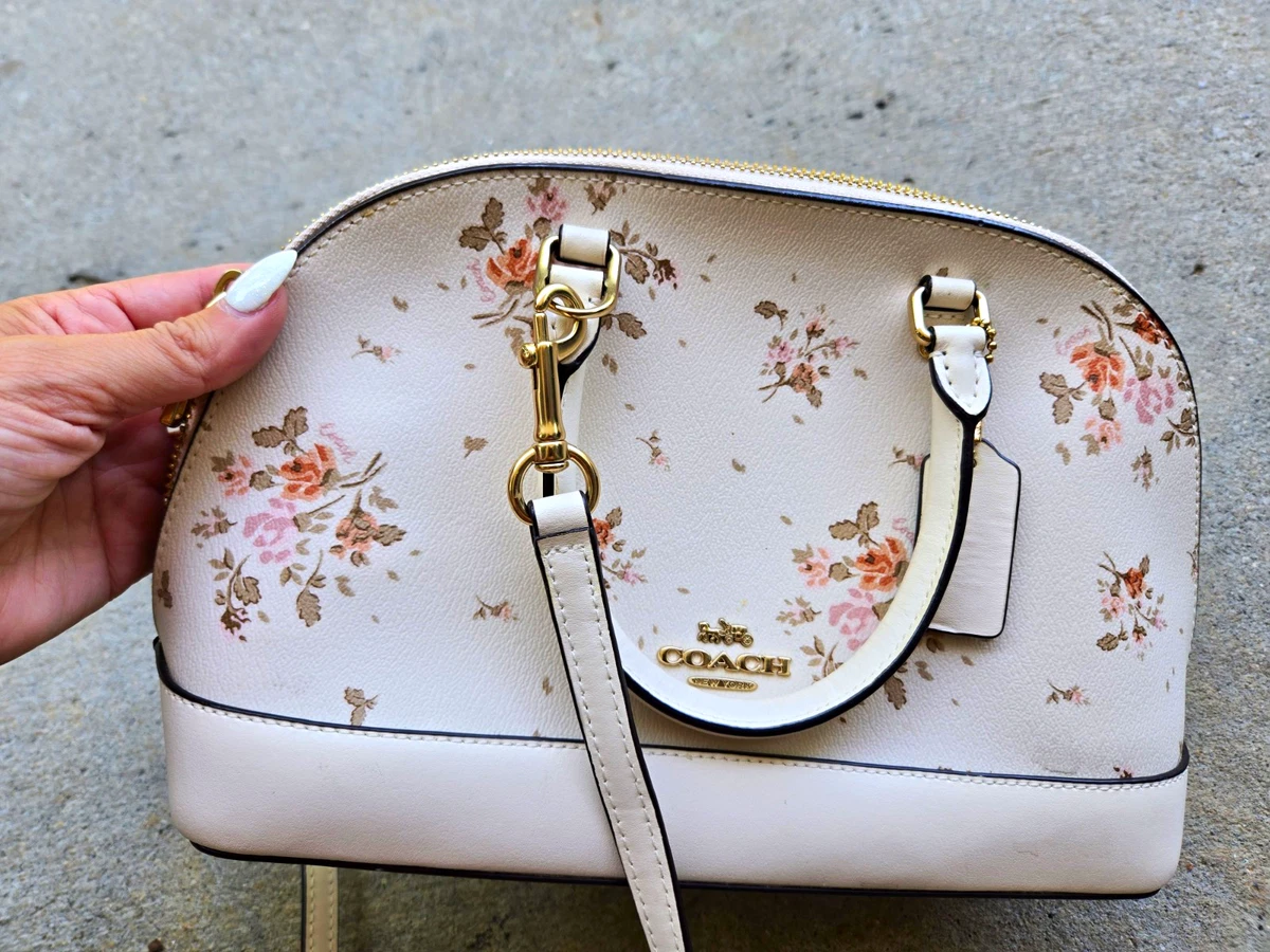 coach レア♡花装飾付きホワイトレザーバッグ Coach Floral Bags & Handbags for Women for sale - eBay