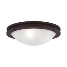 Livex Lighting 7059 Bronze Ariel 3-Light Flush Mount Ceiling Fixture