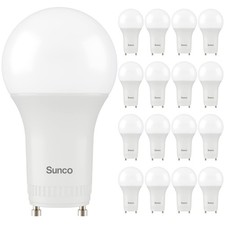 LED Bulb A19 16 Pack GU24 2 Prong 9W 800 LM 2700K Soft White Dimmable UL