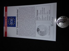 25 ECU 925 Feinsilber: "Erasmus von Rotterdam"-Motiv - lim. Auflage incl Zert.