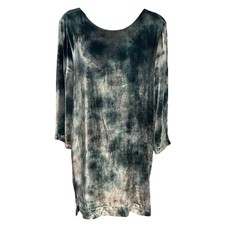 NEW Gypsy 05 Global Village Size L Mini Shift Dress Velvet Silk Open Back