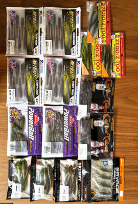 DropShot LOT#2 Smallmouth/largemouth Bass best drop shot baits. 15 bags