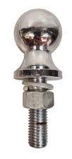Shelby Chrome Trailer Hitch Ball 2 V-5 3500 Lb 2.5 Long 12 Diam Shank