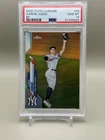 Topps 2020 Chrome Refractor Aaron Judge #50 SP Photo Variation Fielding PSA 10