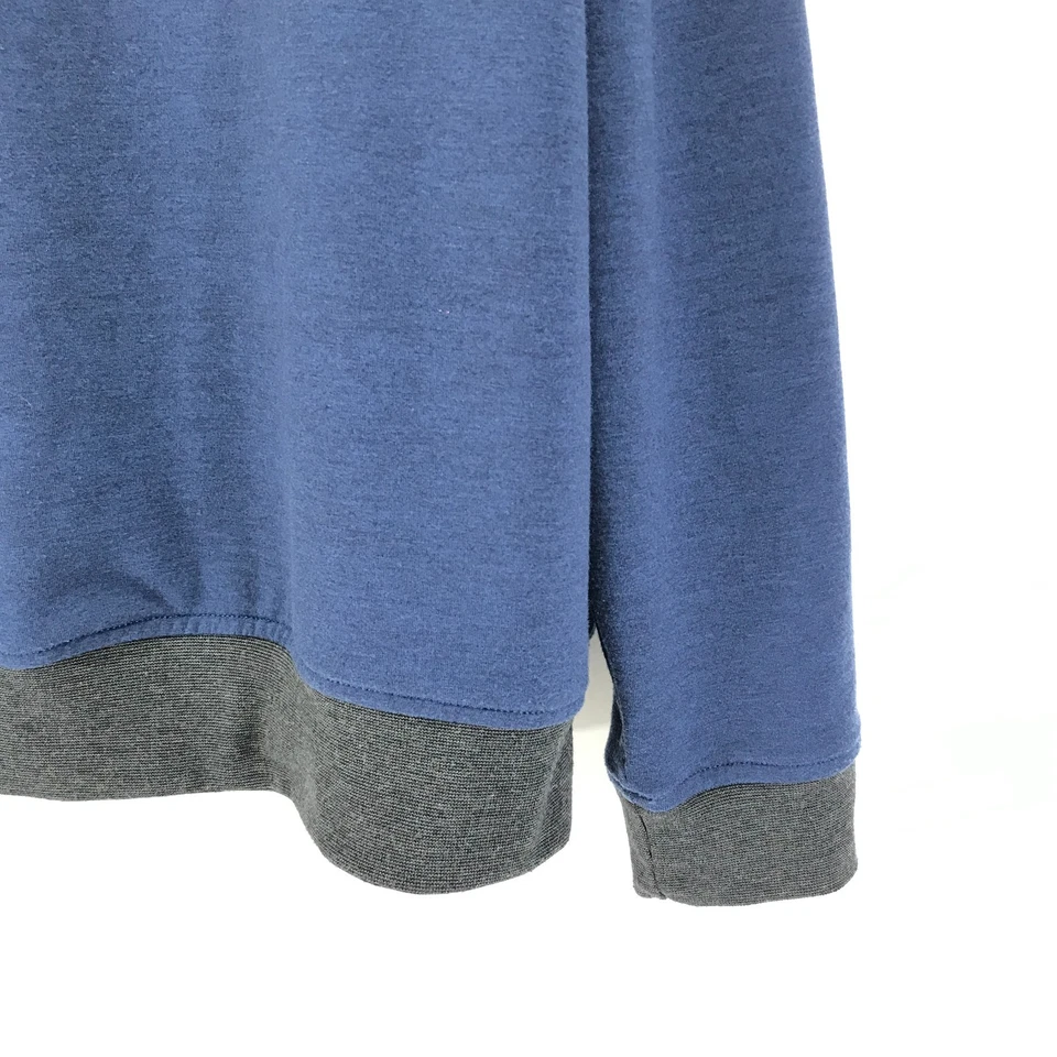 Мужской пуловер Pebble Beach Performance 1/4 на молнии XL синий с длинным рукавом для гольфа на открытом воздухе - Изображение 2 из 4