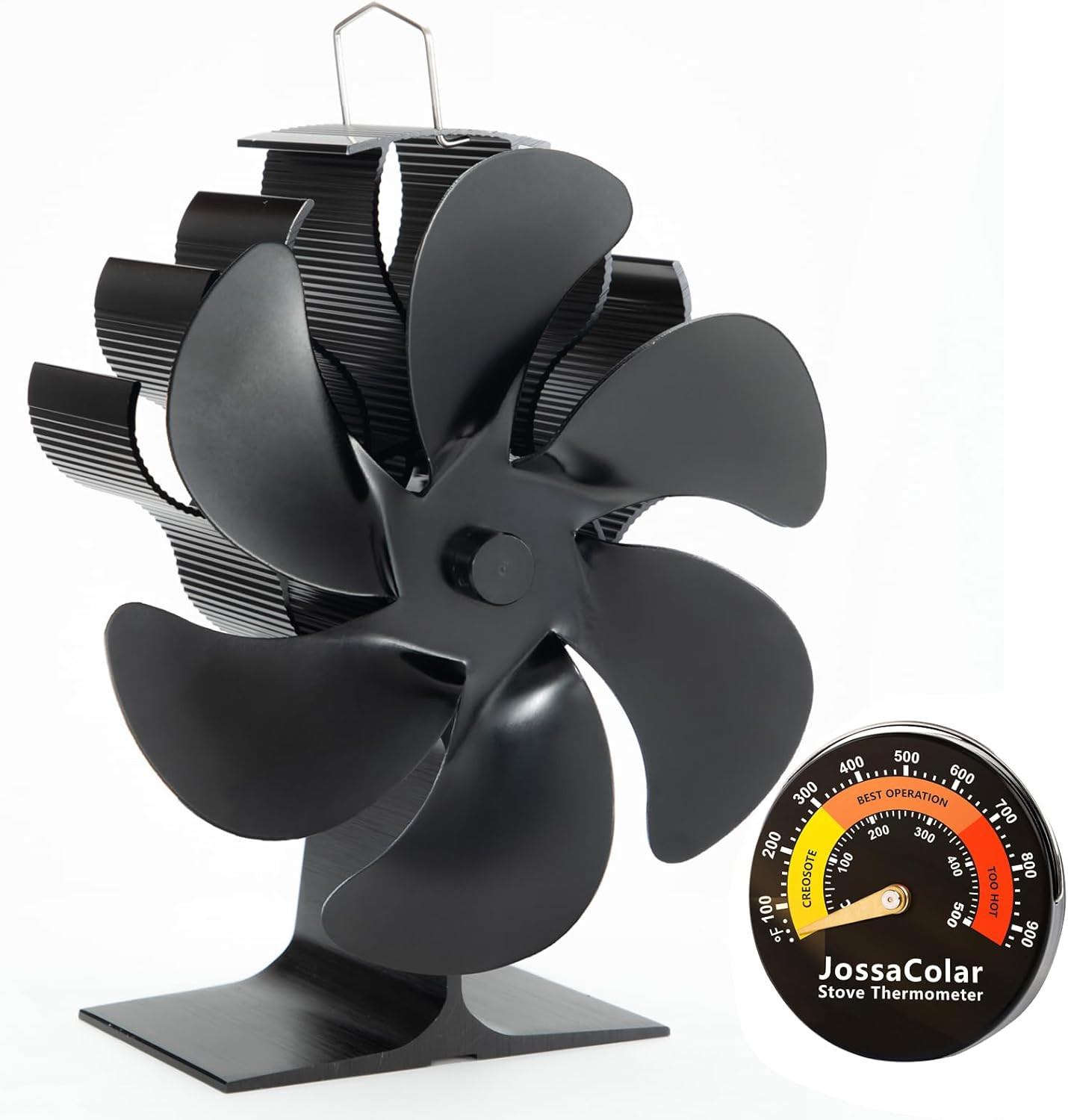 Log Burner Fan Silent Operation | 6-Blade Stove Fans Log Burners | Wood Burner F