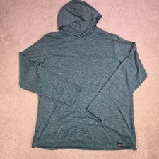 Patagonia Capilene Cool Daily Performance Hoodie Mens L Teal Sun Shirt UPF 50 