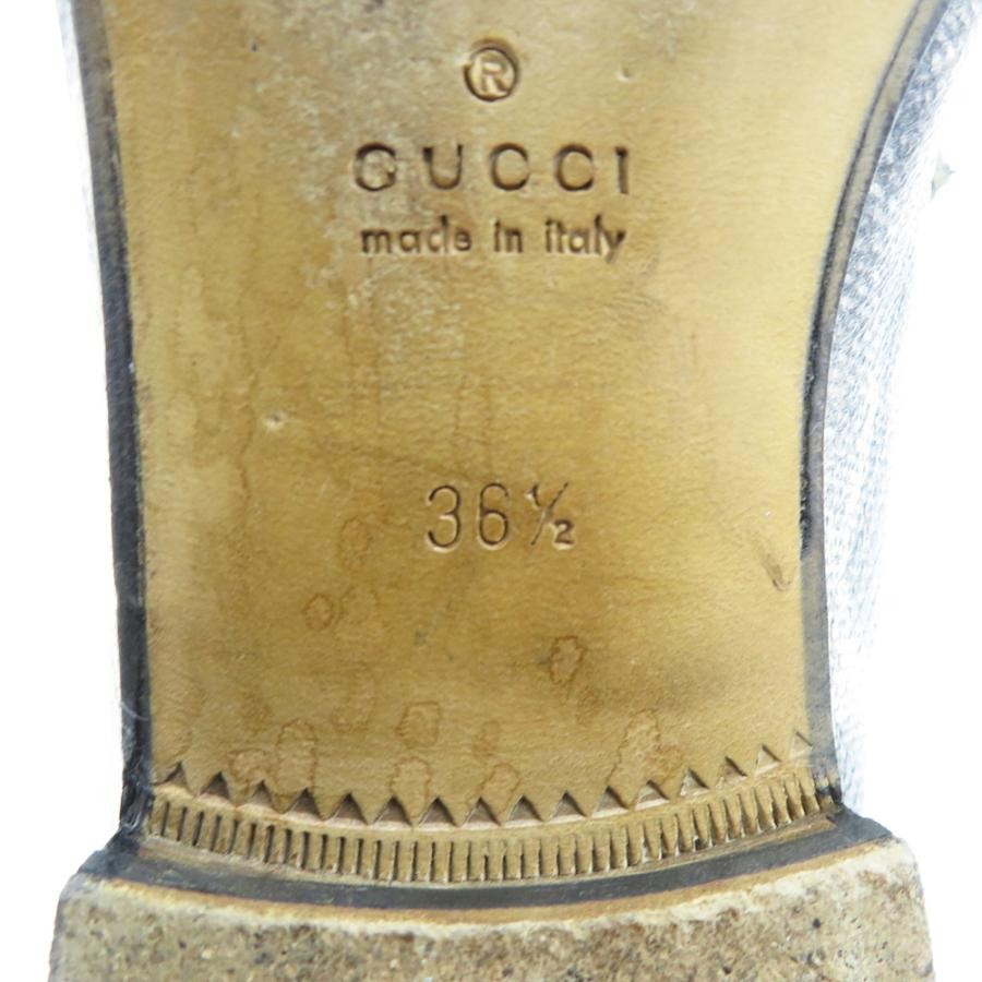 GUCCI Women's Bit Leather Loafers Dress Shoes Size:36.5/JP:23.5 141110K Authen thumbnail 7
