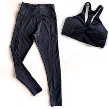 Victoria's Secret Sport Set Leggings and Sport Bra Size S Bottom Size L Top 
