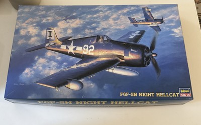 HASEGAWA F6F-5N NIGHT HELLCAT 1/48 SCALE #JT159 (opened contents sealed)
