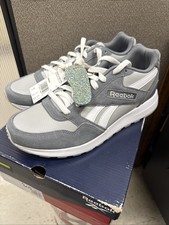 Reebok Gl 100 LTHR MENS 9 New Grey And White GW4669