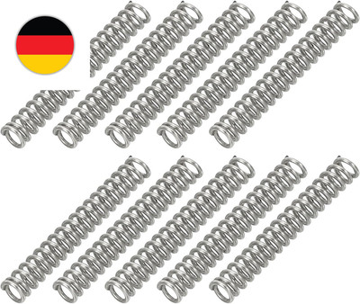 PATIKIL 10 Stück 304 Edelstahl Druckfeder 0,5 Mm Drahtdurch. 3 Mm Außendurch. 20