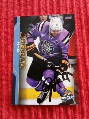 John Albert 2022-23 Toledo Walleye AUTOGRAPH 