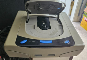 SEGA Saturn Japanese Grey Console HST-3210 + Controller + Cables Tested Works