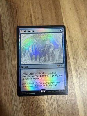 Brainstorm NM Foil Sketch MTG Secret Lair John Avon 